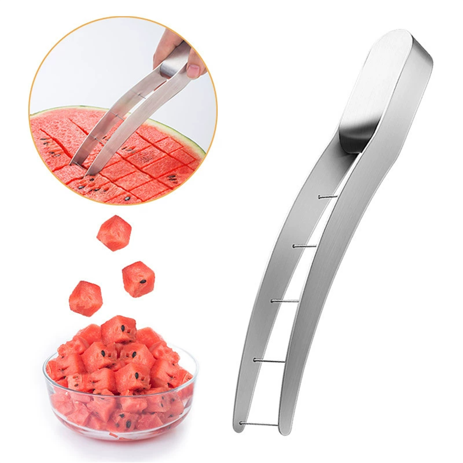 Watermelon Slicer Cutter - Stainless Steel Watermelon Slicer Cutter Tool
