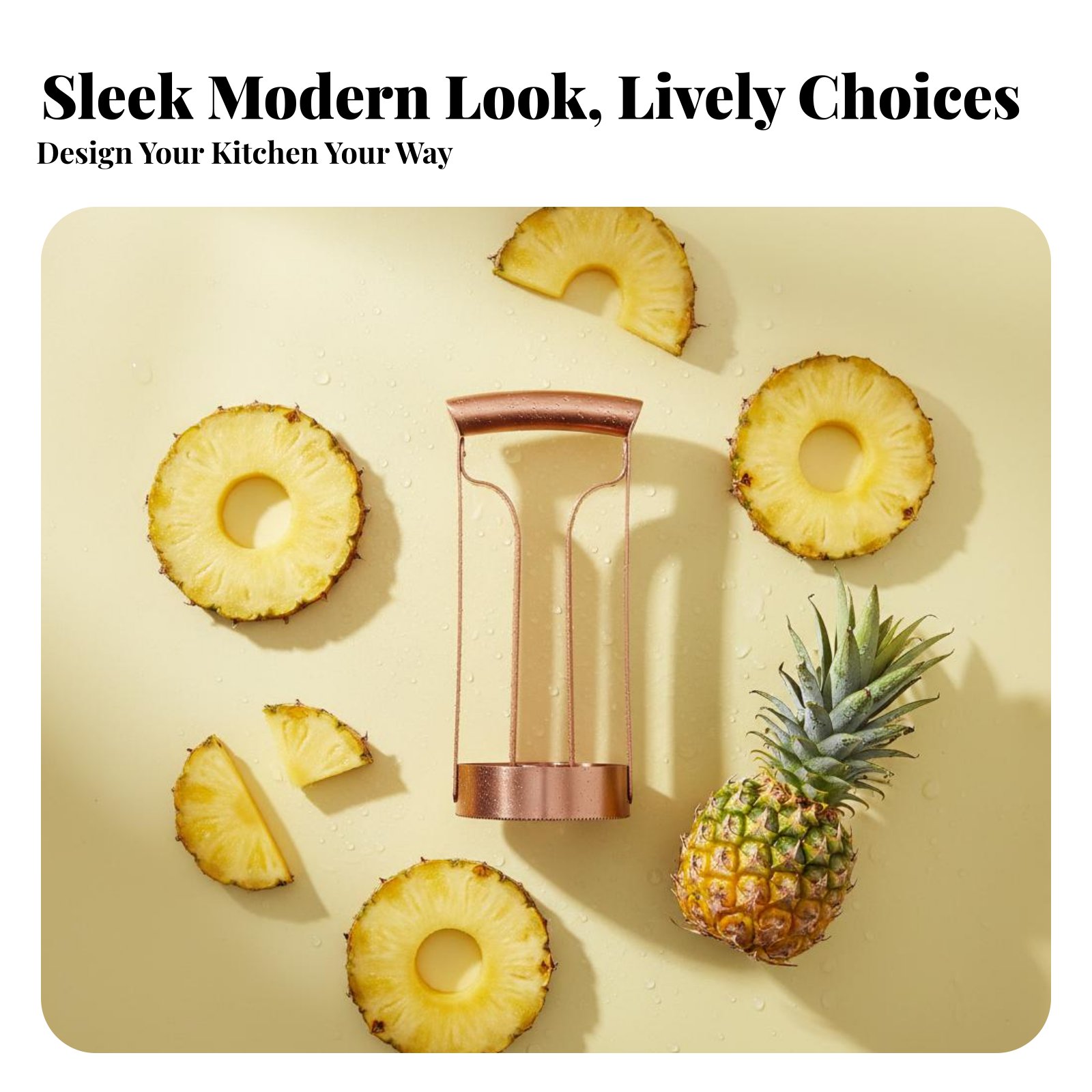 Kitchen Gadgets And Tools - Stainless Steel Pineapple Cutter Cores and