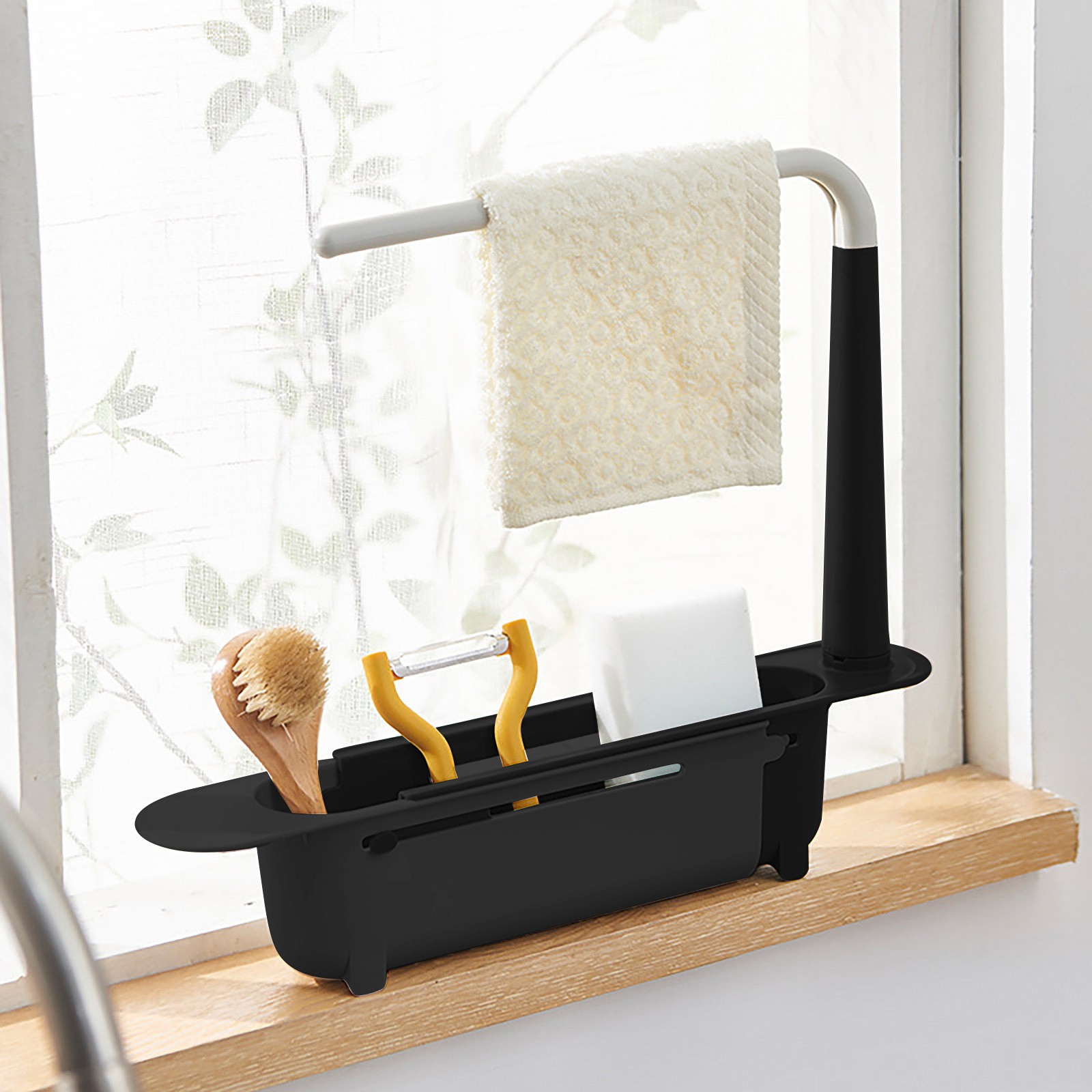 Kitchen Gadgets Rack Storage - elescopic Sink Shelf Drainer Rack Kitchen