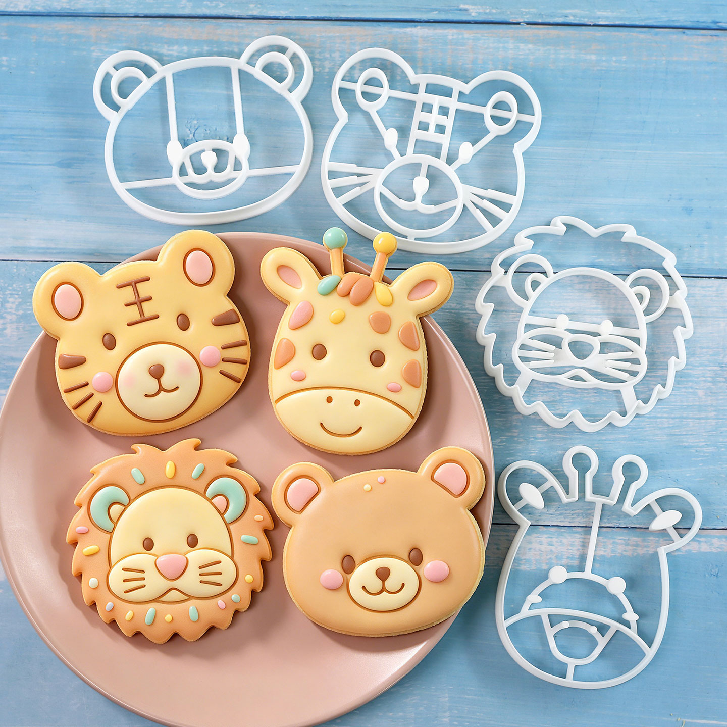 Kitchen Gadgets Set - 4 Pcs Animal Cookie Cutters Set