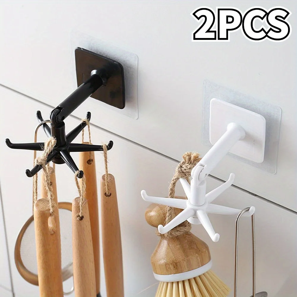 Kitchen Gadgets Rack Storage - Kitchen Hook Multi-Purpose Hooks 360 Degrees