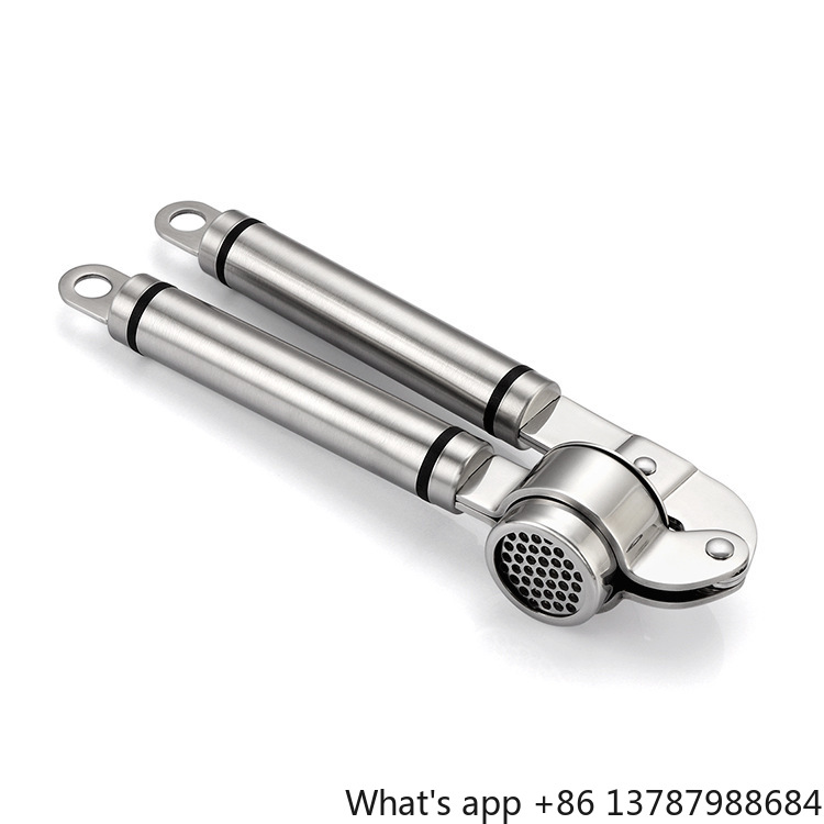 Manual Garlic Press - 304 Stainless Steel Garlic Press, Manual