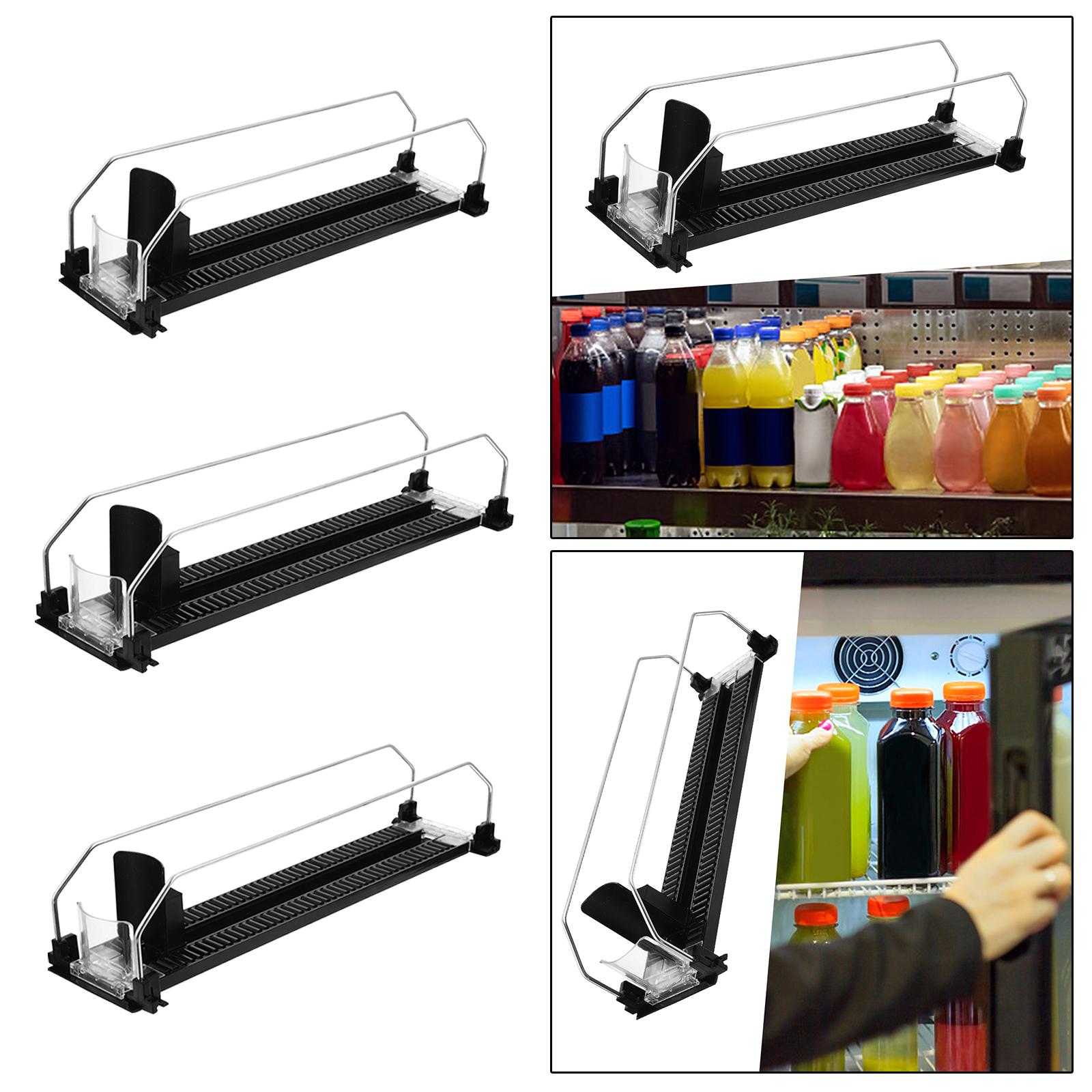 Kitchen Gadgets Rack Storage - Drink Organizer Pusher Holder Drink Automatic