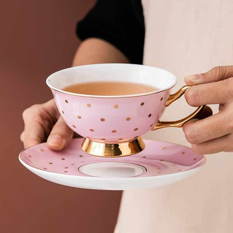 Ceramic Pink Coffee Mugs with  - Kitchen Gadgets Set 评论和价格