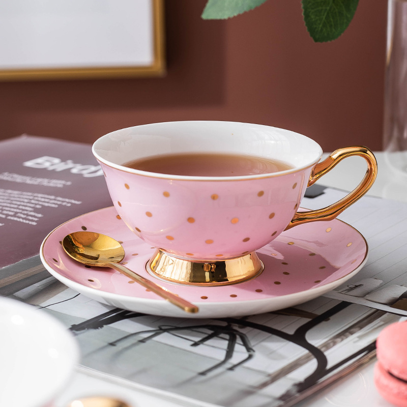 Ceramic Pink Coffee Mugs with  - Kitchen Gadgets Set 评论和价格