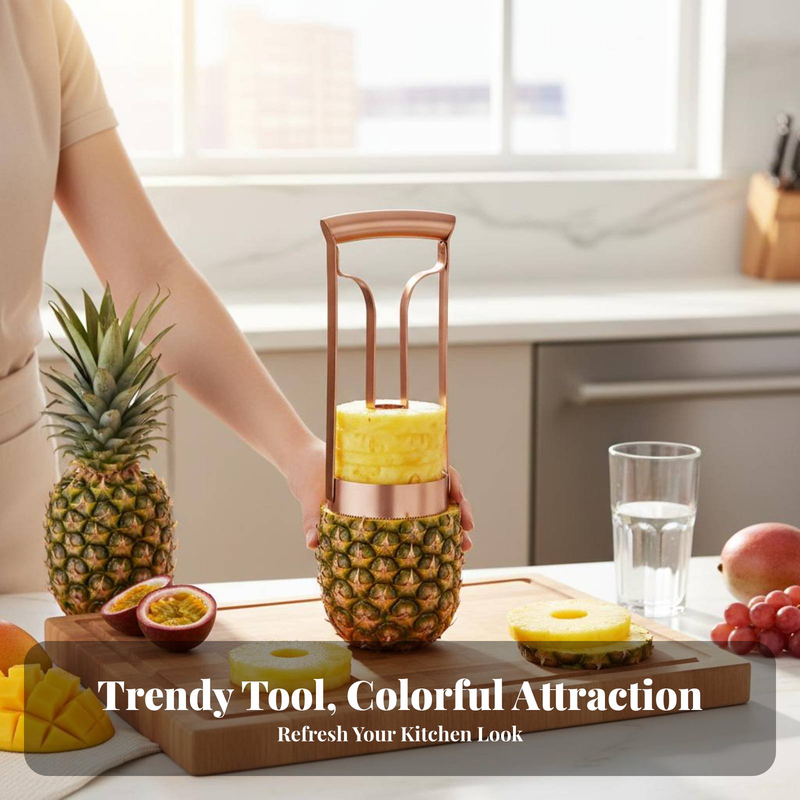 Stainless Steel Pineapple Cutt - Kitchen Gadgets And Tools 评论和价格
