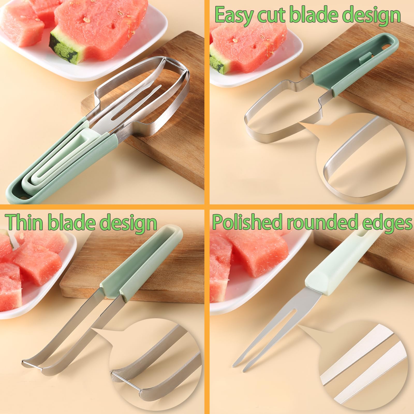 3 in 1 Watermelon Fork Slicer  - Watermelon Slicer Cutter 评论和价格