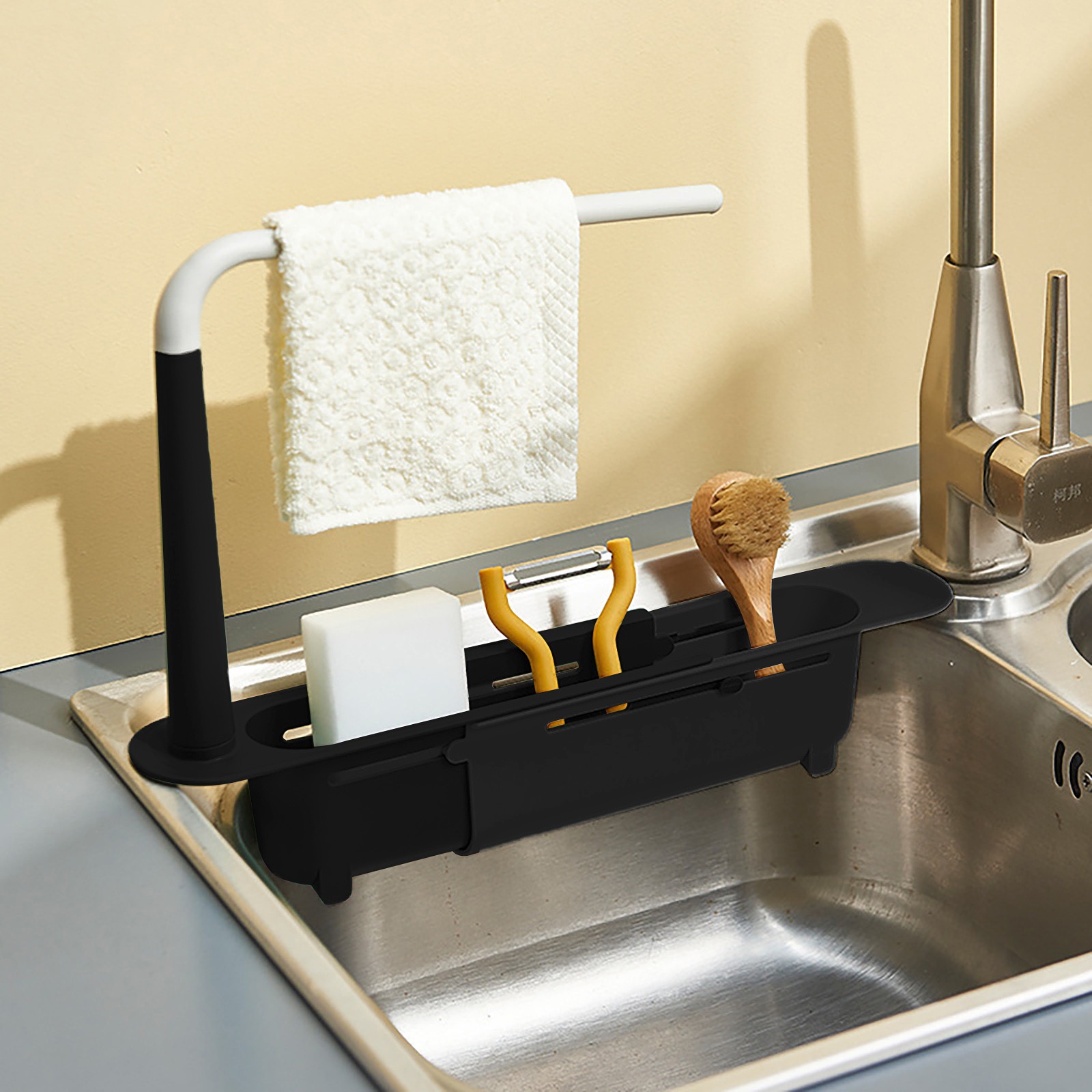 elescopic Sink Shelf Drainer R - Kitchen Gadgets Rack Storage 评论和价格
