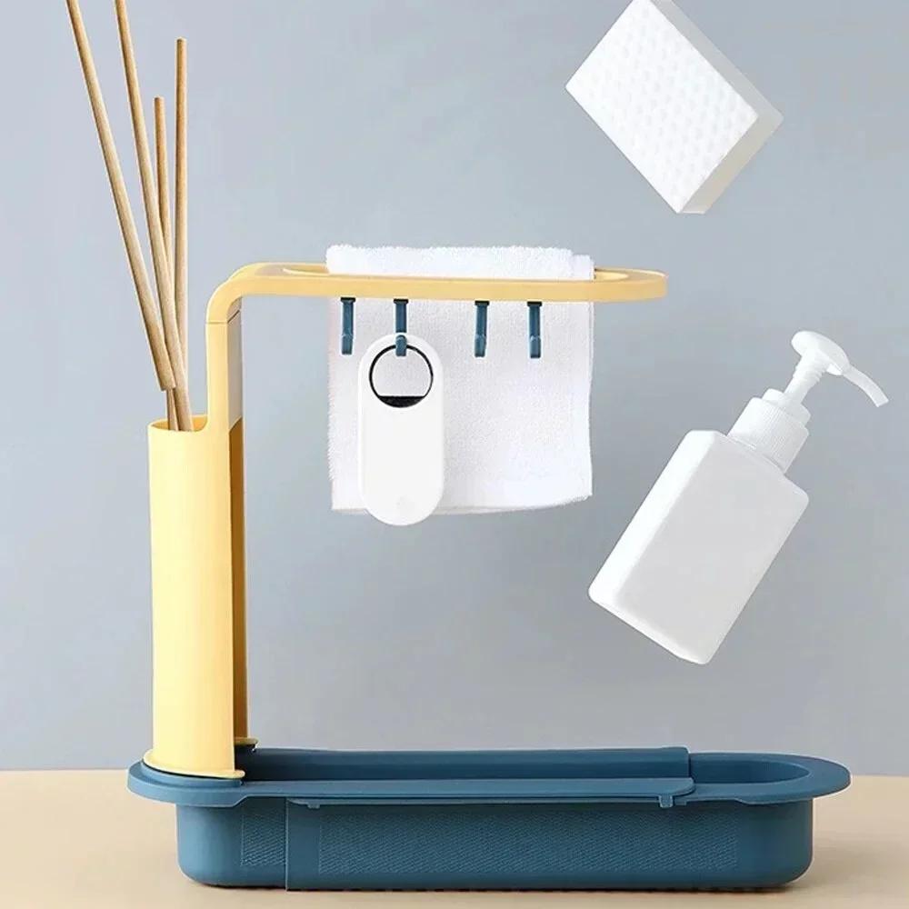Telescopic Sink Storage Rack M - Kitchen Gadgets Rack Storage 评论和价格