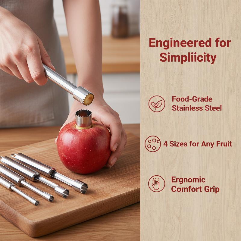 4pcs Fruit Core Remover Cutter - Kitchen Gadgets And Tools 评论和价格