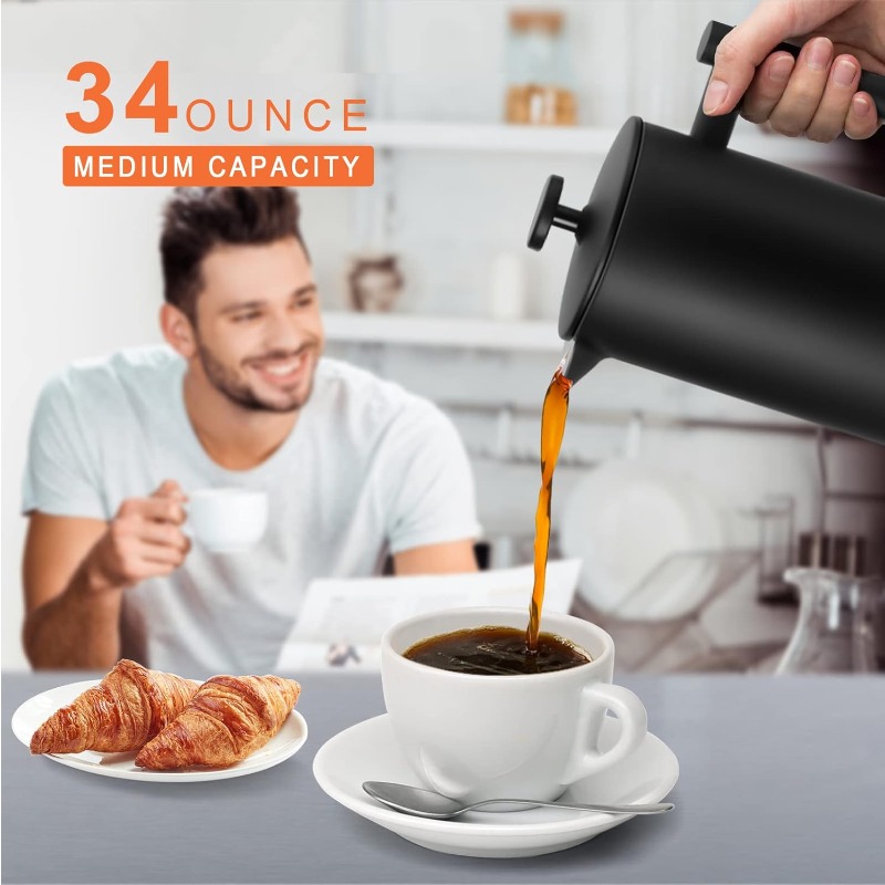 French Press Coffee Maker 34 O - French Press Coffee Maker 评论和价格