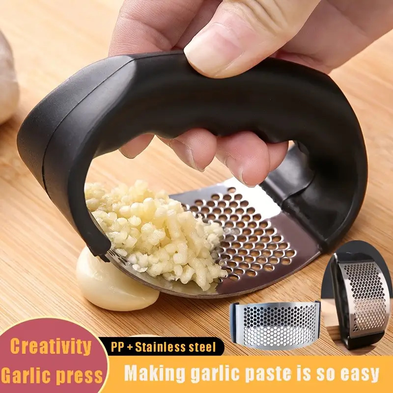 1A manual garlic press Black H - Manual Garlic Press 评论和价格