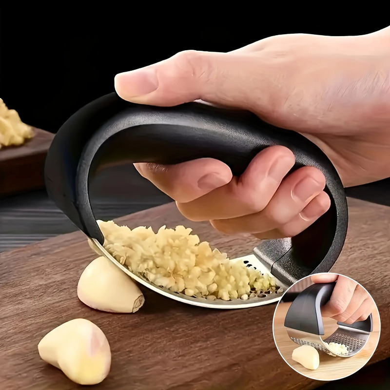 1A manual garlic press Black H - Manual Garlic Press 评论和价格
