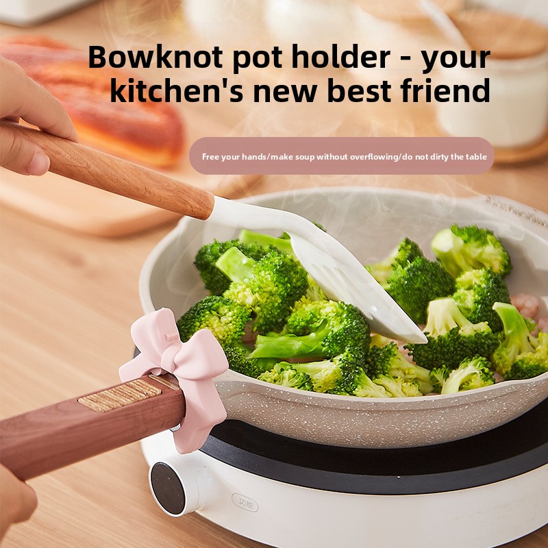 Bowknot Silicone Kitchen Utens - Kitchen Gadgets Rack Storage 评论和价格