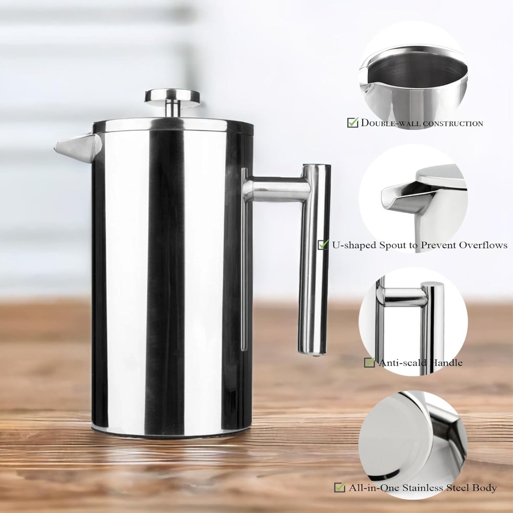 French Press Coffee Maker, 304 - French Press Coffee Maker 评论和价格