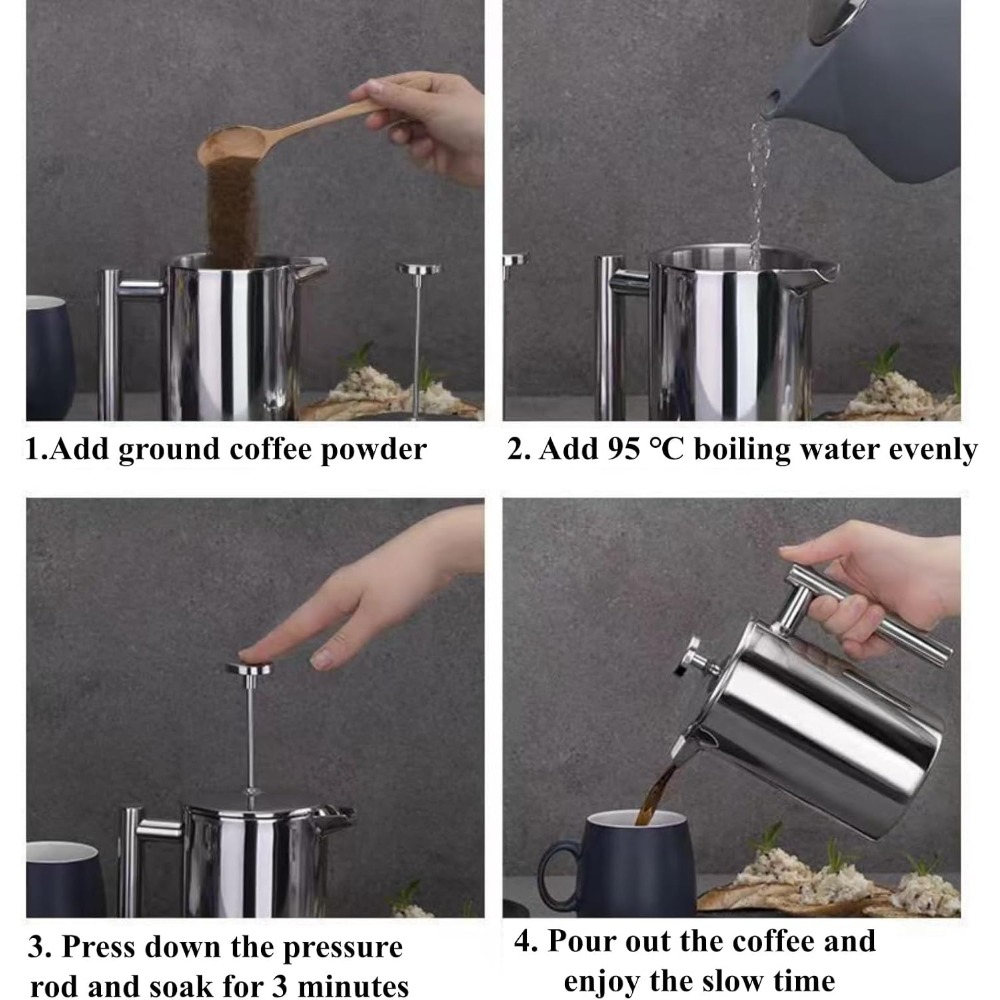 French Press Coffee Maker, 304 - French Press Coffee Maker 评论和价格