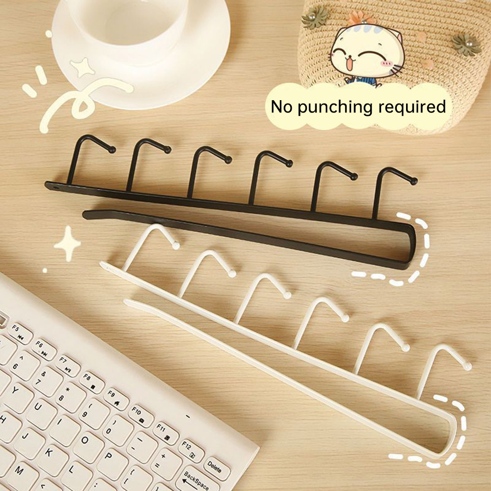 No Drill Under Cabinet Mug Hoo - Kitchen Gadgets Rack Storage 评论和价格