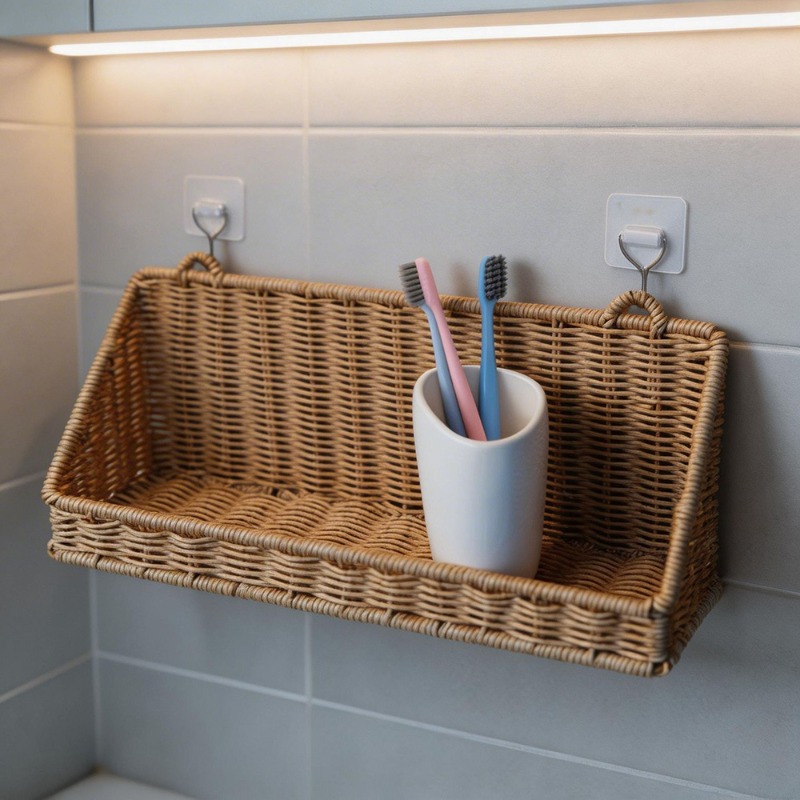 Woven Rattan Hanging Storage B - Kitchen Gadgets Rack Storage 评论和价格
