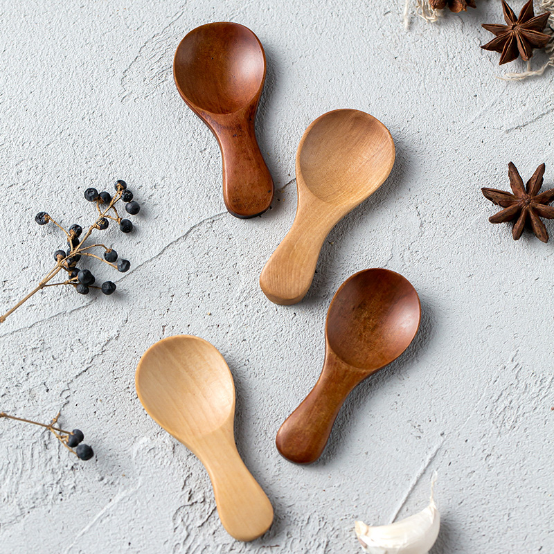 4Pcs Mini Wooden Spoons Small  - Kitchen Gadgets For Small Kitchens 评论和价格