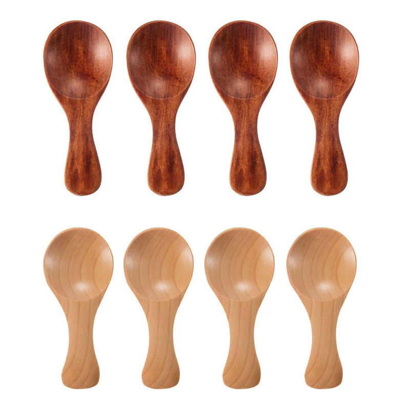 4Pcs Mini Wooden Spoons Small  - Kitchen Gadgets For Small Kitchens 评论和价格