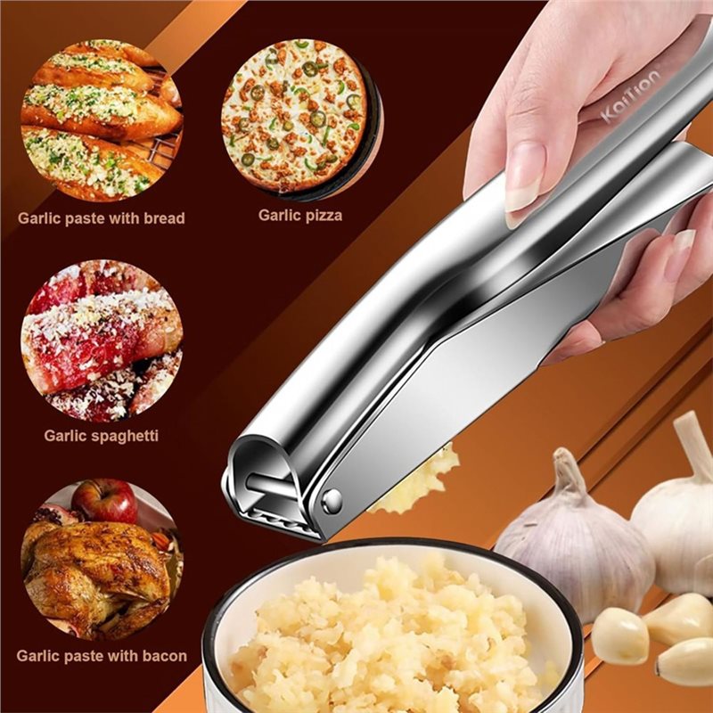 A25F-Stainless Steel Garlic Pr - Manual Garlic Press 评论和价格