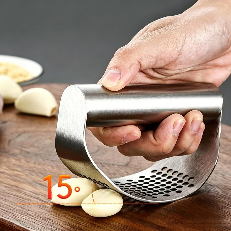 Stainless Steel Ring Manual Ga - Manual Garlic Press 评论和价格