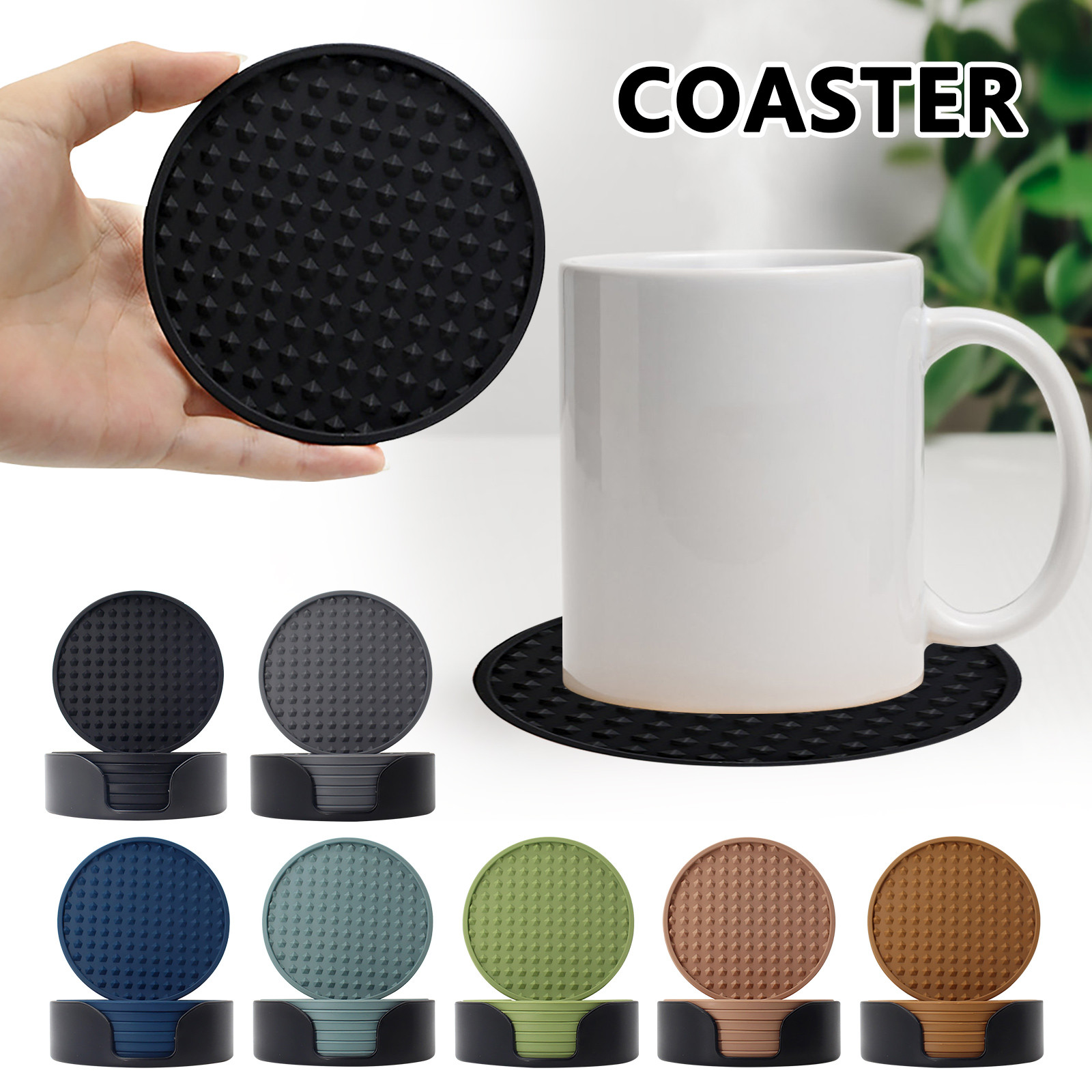 6pcs Non-Slip Silicone Drinkin - Kitchen Gadgets Set 评论和价格