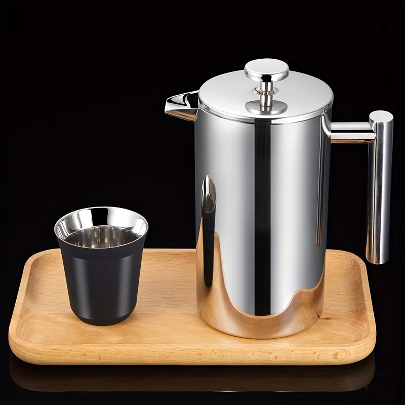 Elegant 350ml Stainless Steel  - French Press Coffee Maker 评论和价格
