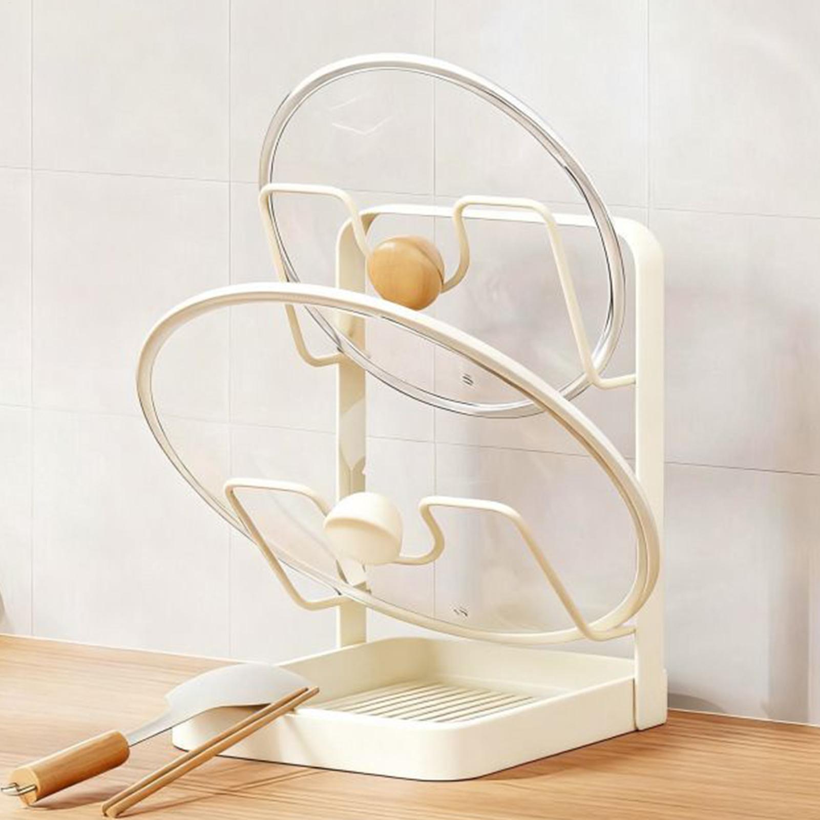 Pot Lid Organizer Anti-Slip Ki - Kitchen Gadgets Under 100 评论和价格