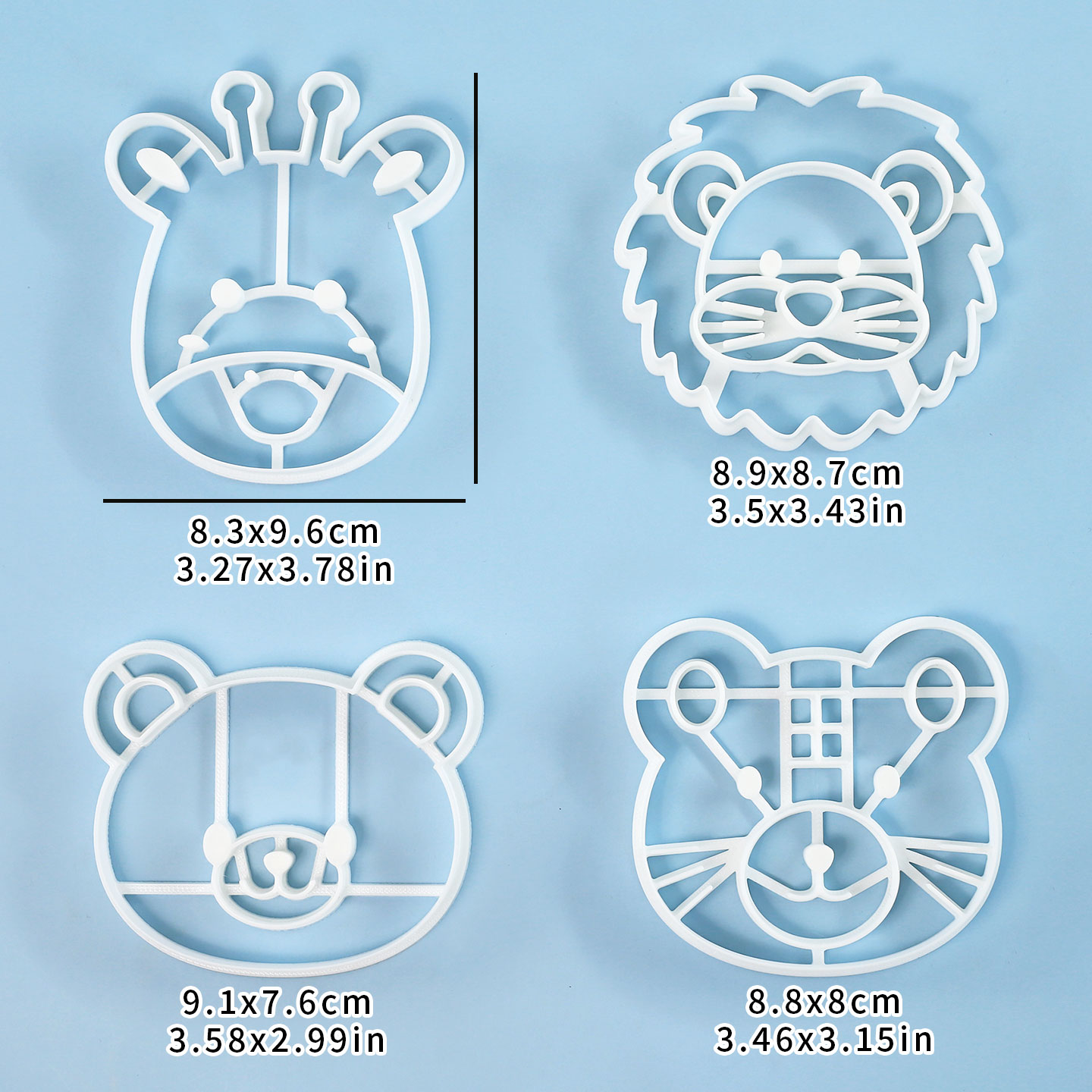 4 Pcs Animal Cookie Cutters Se - Kitchen Gadgets Set 评论和价格