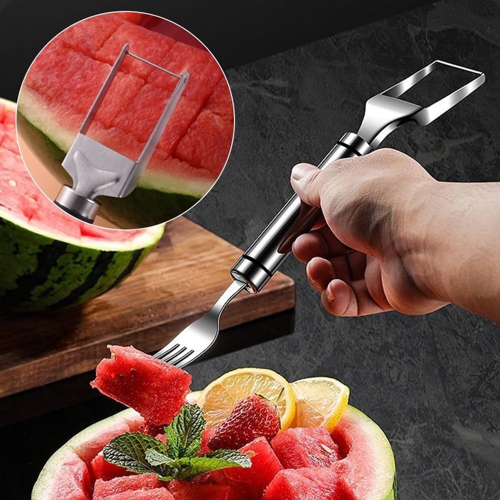 2-In-1 Stainless Steel Fruit C - Watermelon Slicer Cutter 评论和价格