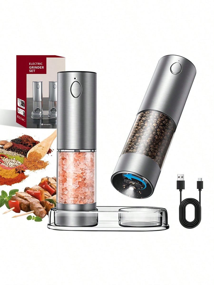 2-Piece Electric Salt Pepper G - Kitchen Gadgets Gift Ideas 评论和价格