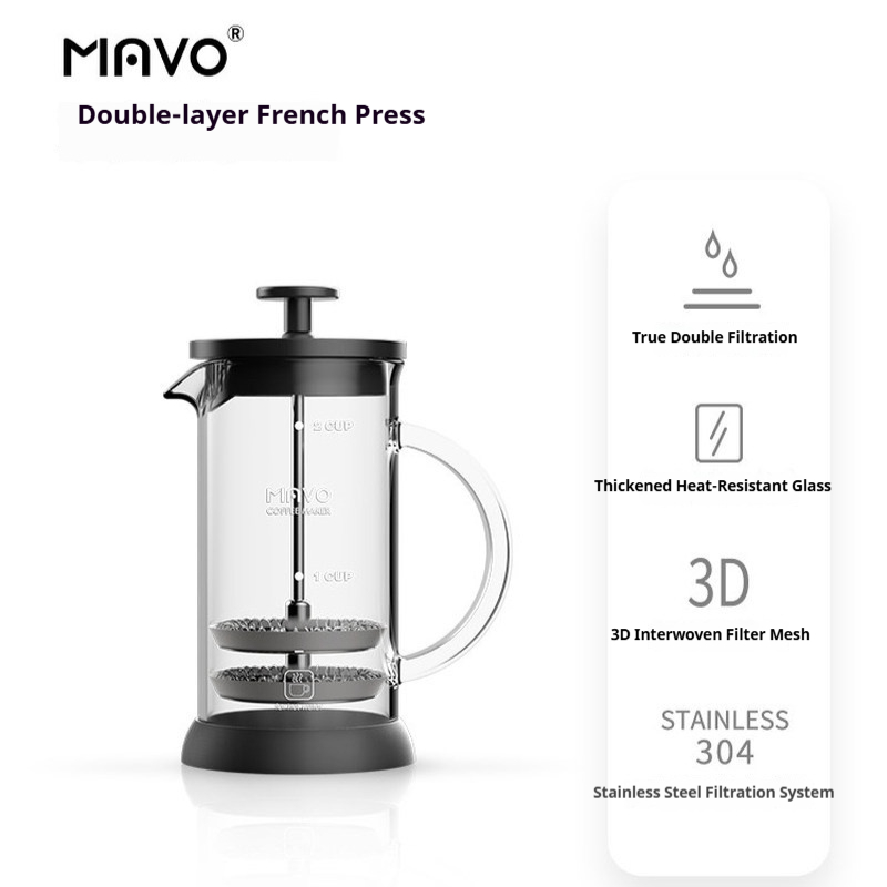 MAVO French Press Coffee Maker - French Press Coffee Maker 评论和价格