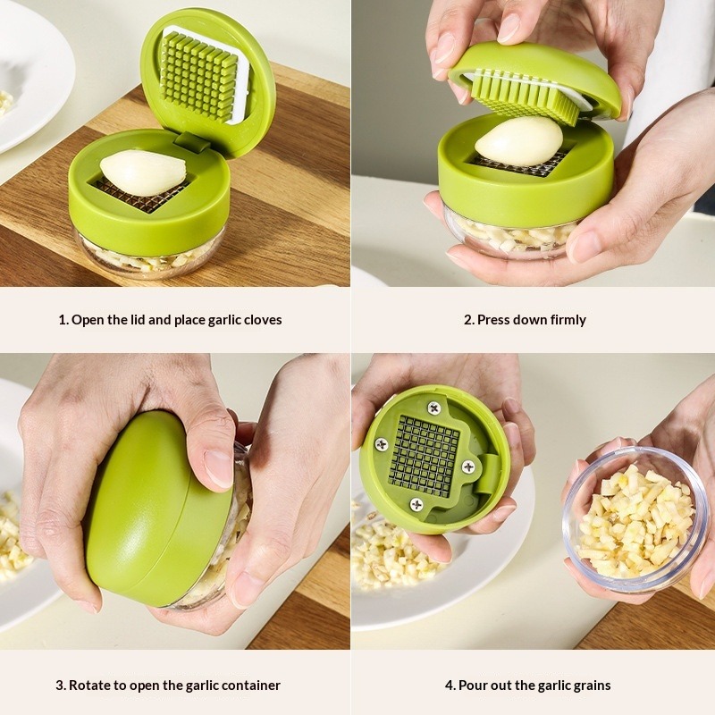 1-Piece Garlic Chopper Manual  - Manual Garlic Press 评论和价格