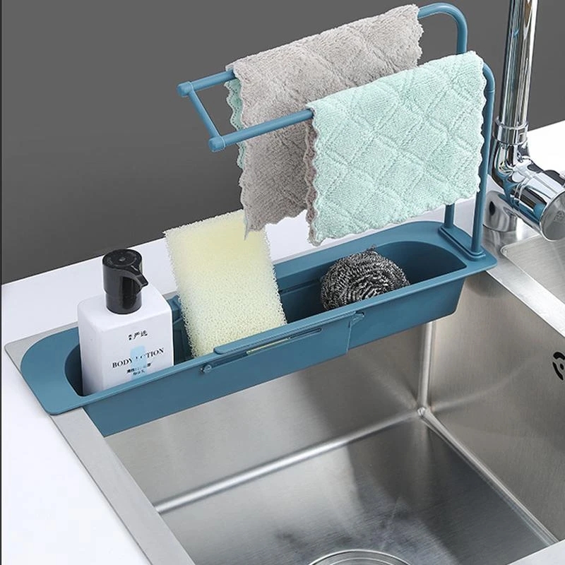Telescopic Sink Shelf Kitchen  - Kitchen Gadgets Rack Storage 评论和价格