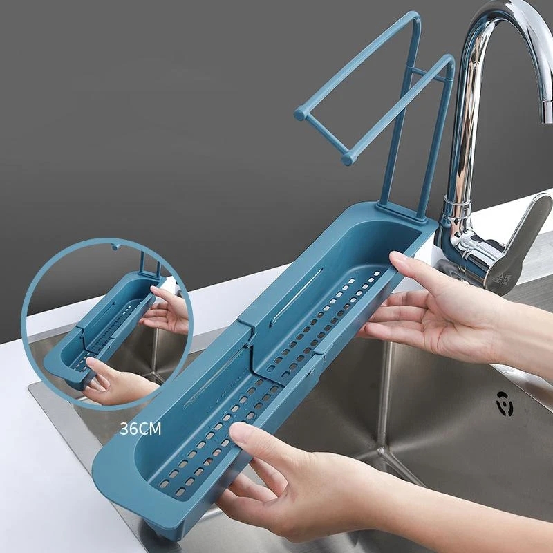 Telescopic Sink Shelf Kitchen  - Kitchen Gadgets Rack Storage 评论和价格