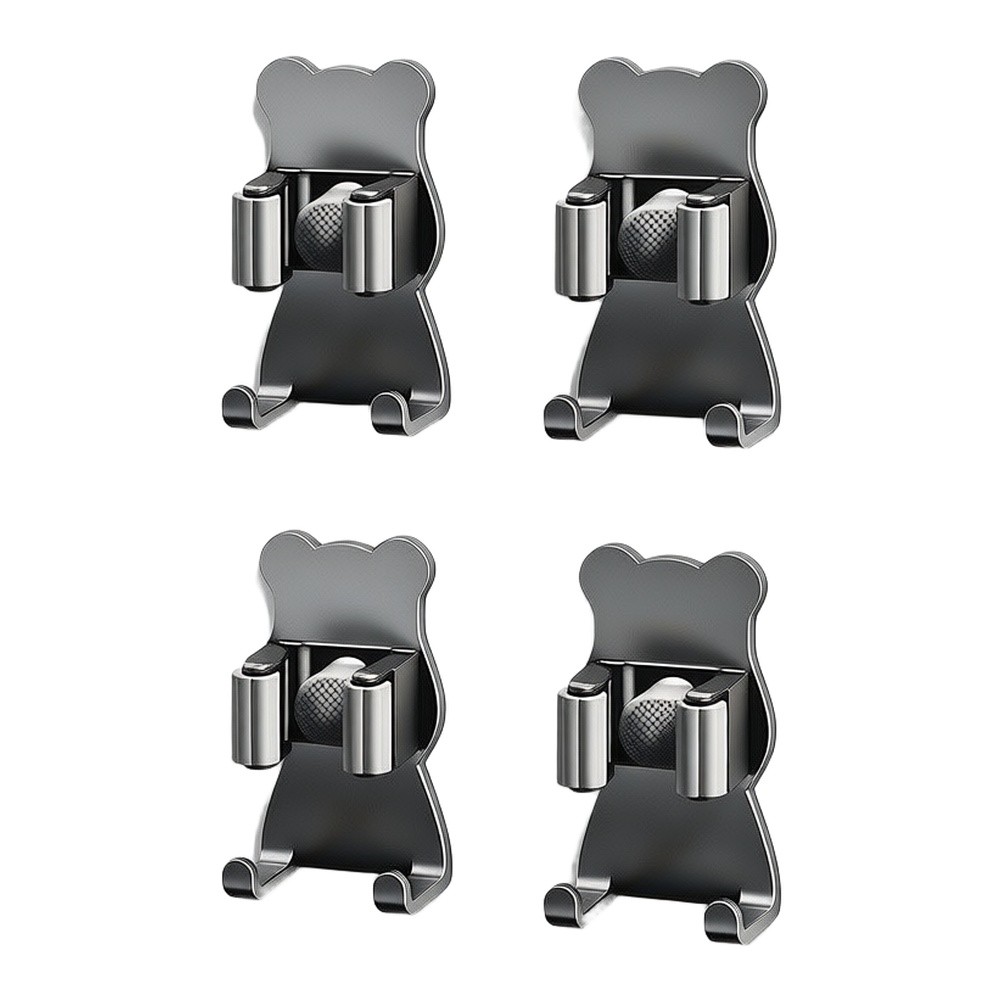 Automatic Clamping Mop Holder  - Kitchen Gadgets Rack Storage 评论和价格